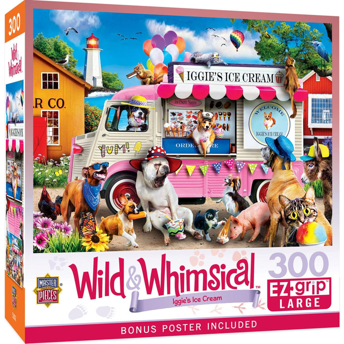 Wild & Whimsical - Iggy's Ice Cream 300 Piece EZ Grip Jigsaw Puzzle - for just $14.99! 