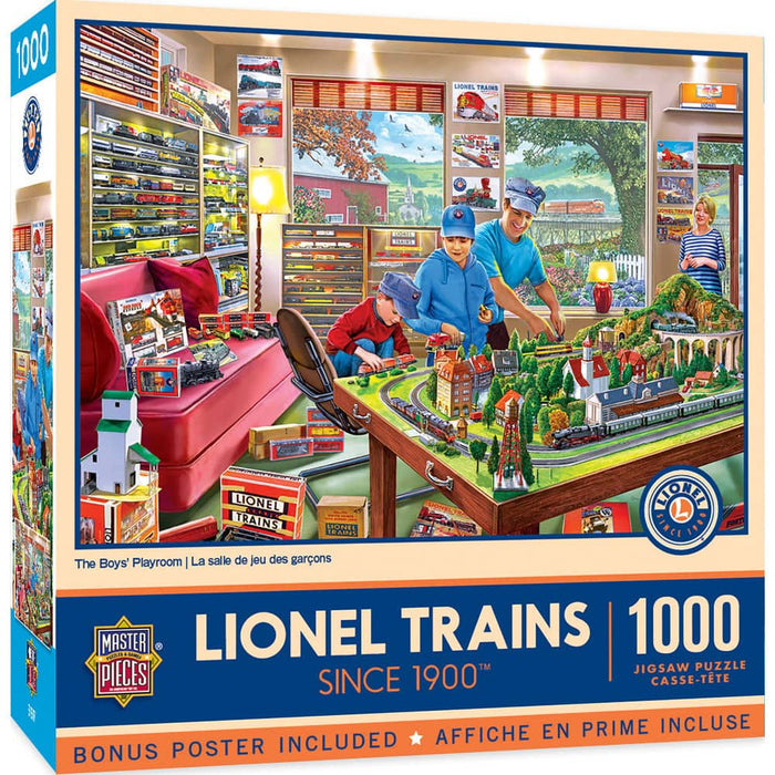 Lionel Trains - The Boy's Playroom 1000 Piece Jigsaw Puzzle - for just $9.99! 