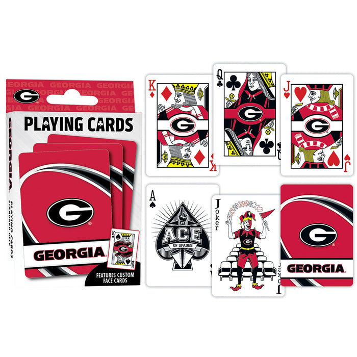 Georgia Bulldogs Playing Cards - 54 Card Deck - Just $6.99! Shop now at Retro Gaming of Denver