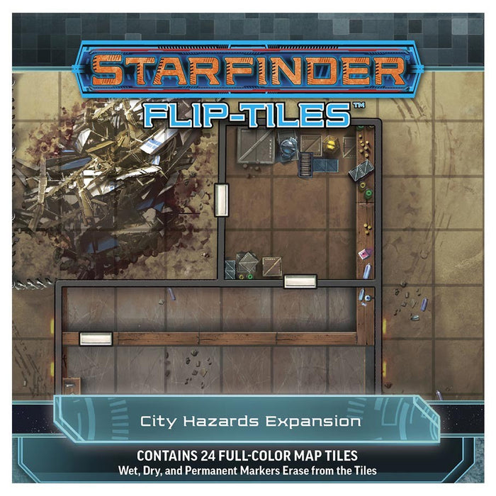 Starfinder: Flip-Tiles - City Hazards Expansion - for just $19.99! 