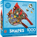 Shapes - Cardinals 1000 Piece Shaped Jigsaw Puzzle - for just $16.99! 
