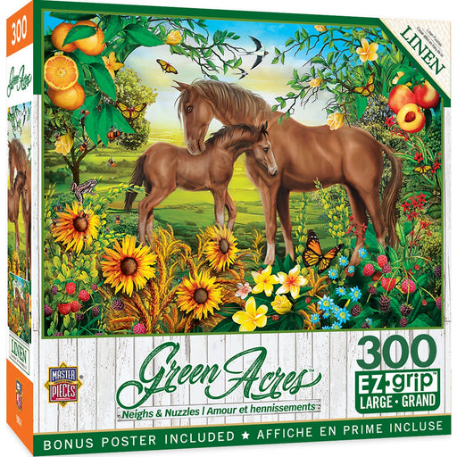 Green Acres - Neighs & Nuzzles 300 Piece EZ Grip Jigsaw Puzzle - Just $14.99! Shop now at Retro Gaming of Denver