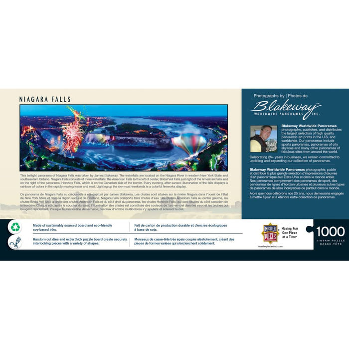 Niagara Falls 1000 Piece Panoramic Jigsaw Puzzle - for just $19.99! 