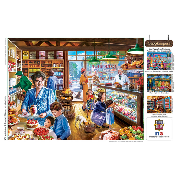 Shopkeepers - Cakes & Treats 750 Piece Jigsaw Puzzle - Just $14.99! Shop now at Retro Gaming of Denver