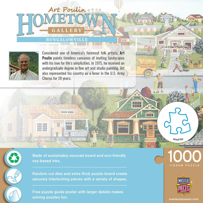 Hometown Gallery - Bungalowville 1000 Piece Jigsaw Puzzle - for just $16.99! 