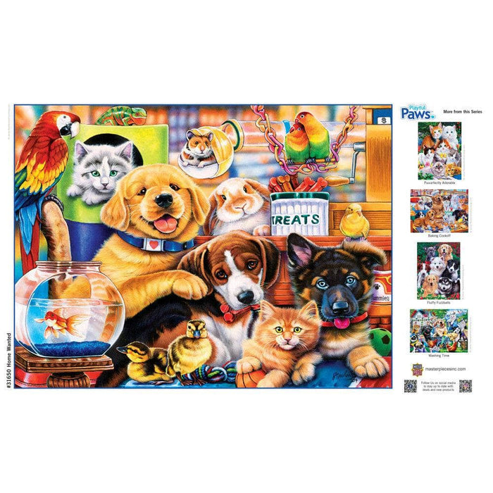Playful Paws - Home Wanted 300 Piece EZ Grip Jigsaw Puzzle - for just $14.99! 