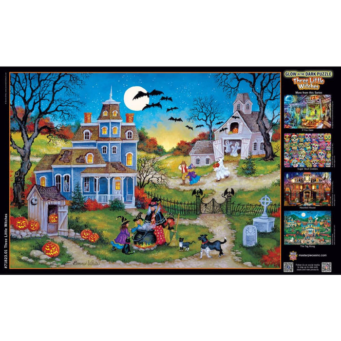 Glow in the Dark - Three Little Witches 1000 Piece Jigsaw Puzzle - for just $16.99! 