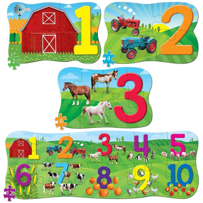 123's - Educational 4-Pack Jigsaw Puzzles - for just $12.99! 