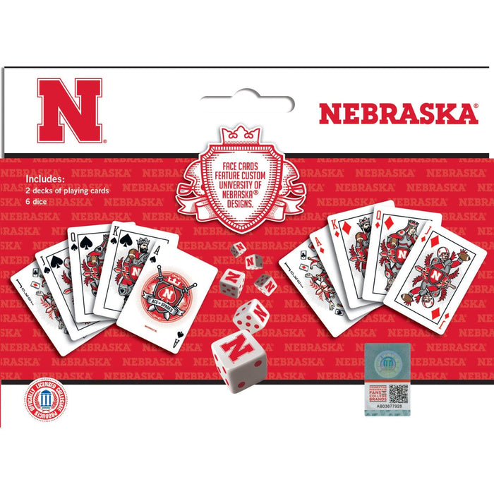 Nebraska Cornhuskers - 2-Pack Playing Cards & Dice Set - for just $19.99! 