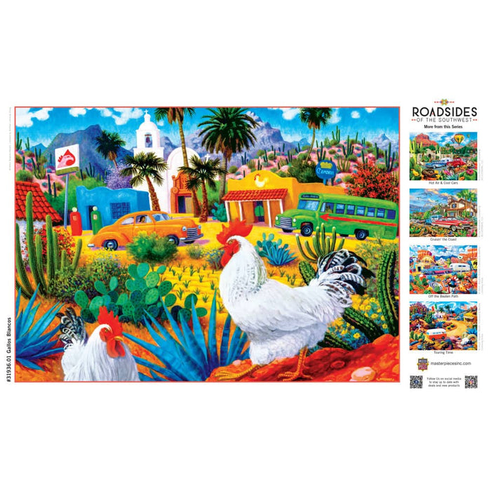 Roadsides of the Southwest - Gallos Blancos 500 Piece Jigsaw Puzzle - for just $14.99! 