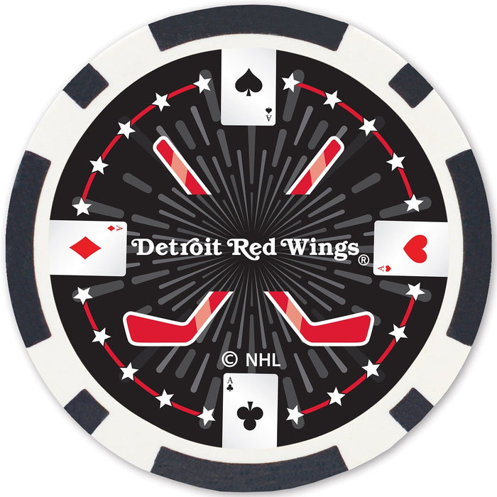 Detroit Red Wings 100 Piece Poker Chips - for just $19.99! 