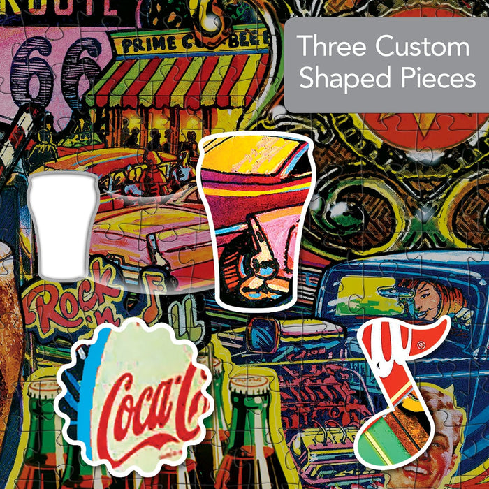 Coca-Cola Jukebox 1000 Piece Shaped Jigsaw Puzzle - for just $16.99! 