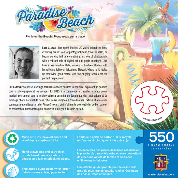 Paradise Beach - Picnic on the Beach 550 Piece Jigsaw Puzzle - Just $14.99! Shop now at Retro Gaming of Denver