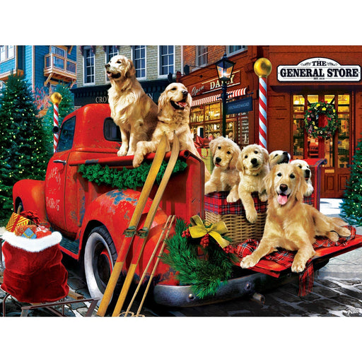 Happy Holidays - Guarding the Presents 300 Piece EZ Grip Jigsaw Puzzle - for just $14.99! 