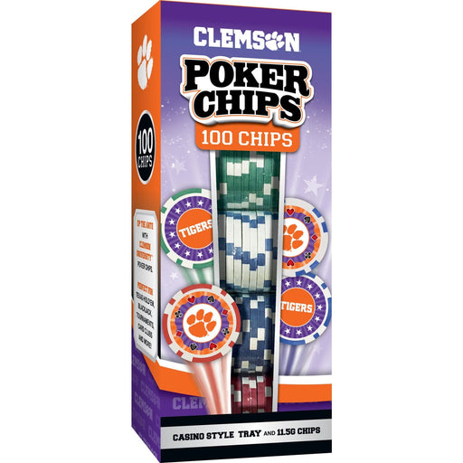 Clemson Tigers 100 Piece Poker Chips - for just $19.99! 