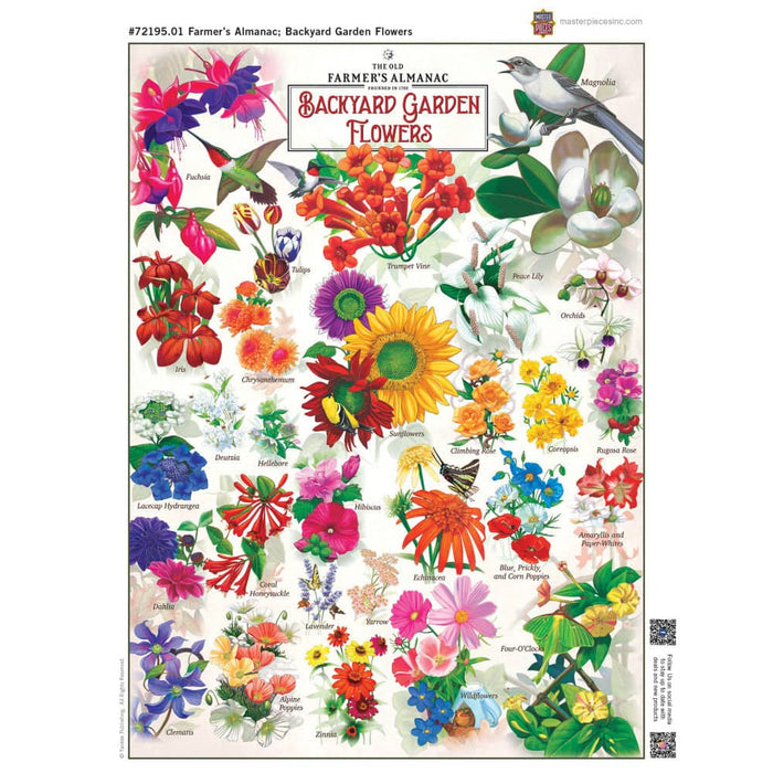 Farmer's Almanac - Backyard Garden Flowers 1000 Piece Jigsaw Puzzle - for just $16.99! 