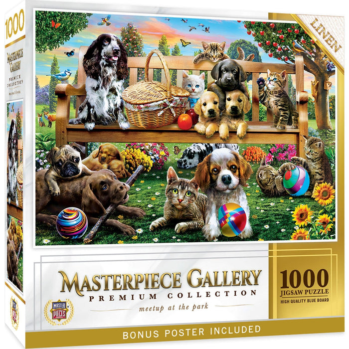 Masterpiece Gallery - Meetup at the Park 1000 Piece Jigsaw Puzzle - for just $9.99! 