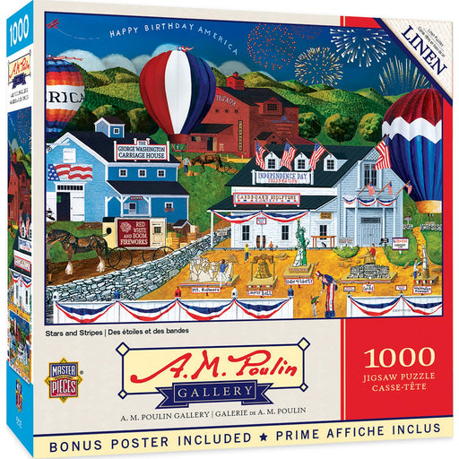 A.M. Poulin Gallery - Stars and Stripes 1000 Piece Jigsaw Puzzle - Just $16.99! Shop now at Retro Gaming of Denver