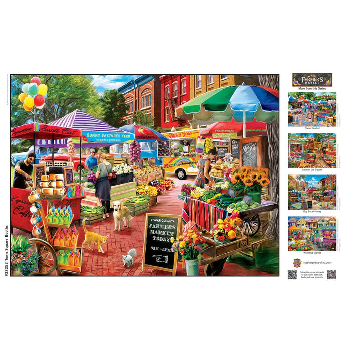 Farmer's Market - Town Square Booths 750 Piece Jigsaw Puzzle - for just $14.99! 