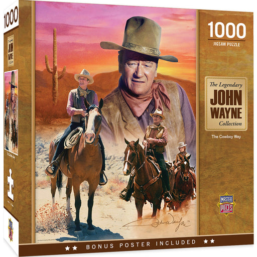 John Wayne Collection - The Cowboy Way 1000 Piece Jigsaw Puzzle - Just $16.99! Shop now at Retro Gaming of Denver