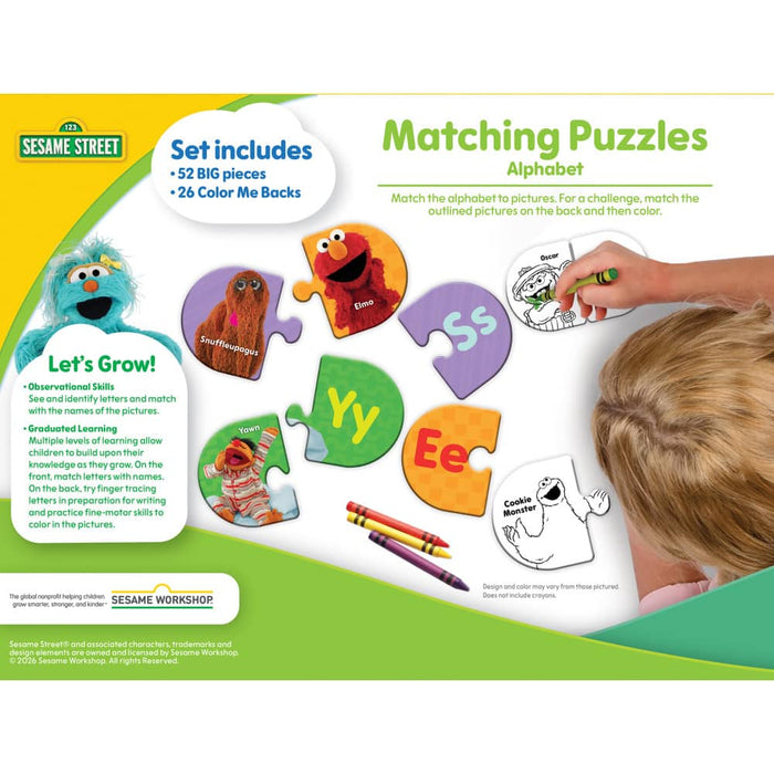 Sesame Street - Alphabet Matching Jigsaw Puzzles - for just $12.99! 
