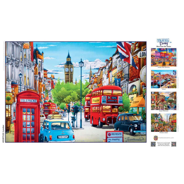 Travel Diary - London 500 Piece Jigsaw Puzzle - for just $14.99! 