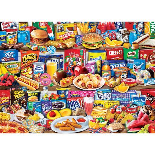 Flashbacks - Kids Favorite Foods 1000 Piece Jigsaw Puzzle - Just $16.99! Shop now at Retro Gaming of Denver