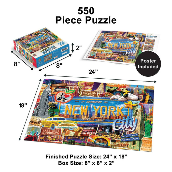 Greetings From New York - 550 Piece Jigsaw Puzzle - for just $9.99! 