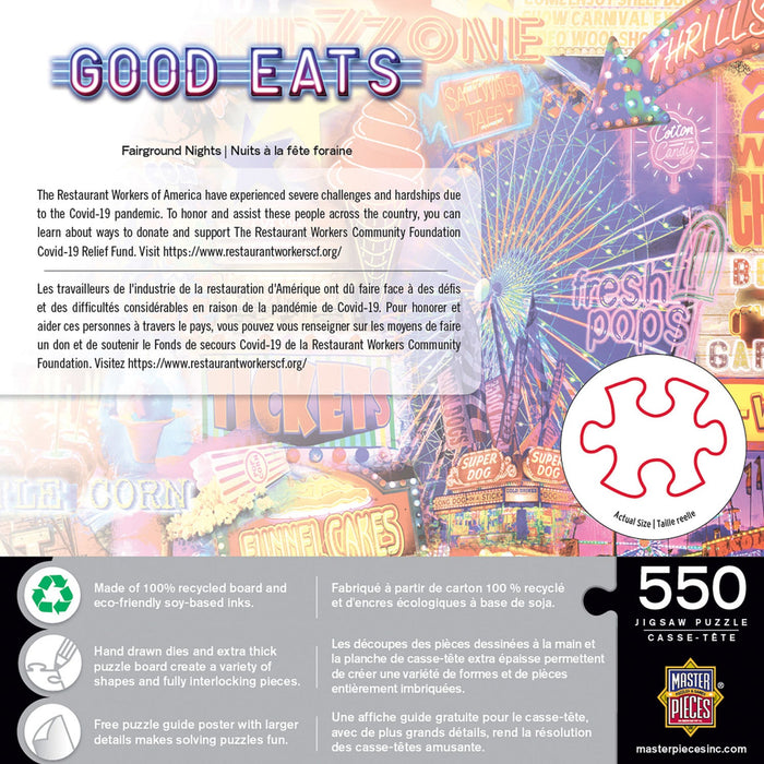 Good Eats - Fairground Nights 550 Piece Jigsaw Puzzle - Just $14.99! Shop now at Retro Gaming of Denver