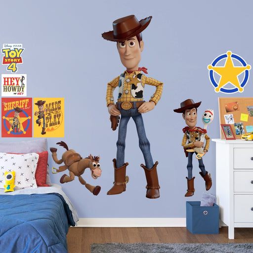 Toy Story 4: Woody - Officially Licensed Disney/PIXAR Removable Wall Graphic - Premium Vinyl Die-Cut Character - Just $69.99! Shop now at Retro Gaming of Denver