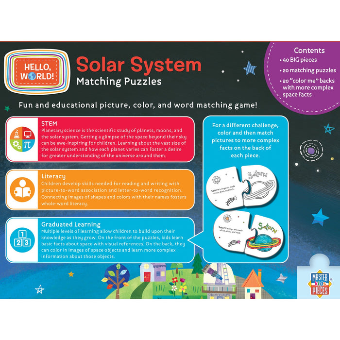 Hello, World! - Solar System Matching Jigsaw Puzzles - Premium Educational - Just $12.99! Shop now at Retro Gaming of Denver