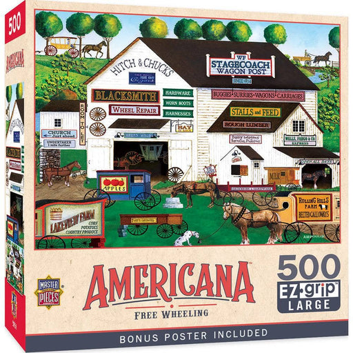 Americana - Free Wheeling 500 Piece EZ Grip Jigsaw Puzzle - for just $14.99! 