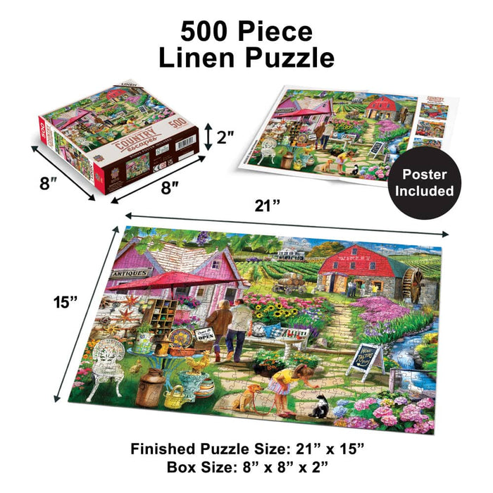 Country Escapes - Stone Mill Vineyards 500 Piece Jigsaw Puzzle - for just $14.99! 