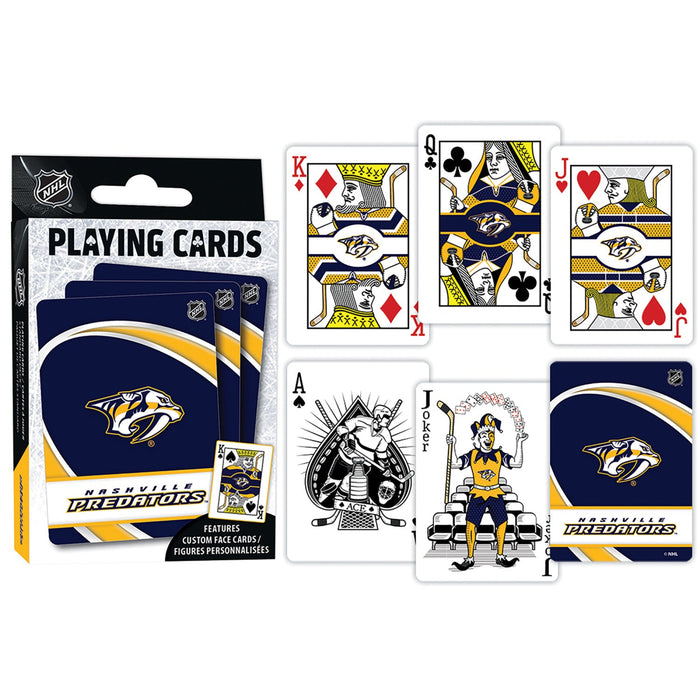 Nashville Predators Playing Cards - 54 Card Deck - Just $6.99! Shop now at Retro Gaming of Denver