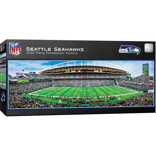 Seattle Seahawks - 1000 Piece Panoramic Jigsaw Puzzle - Center View - Just $19.99! Shop now at Retro Gaming of Denver