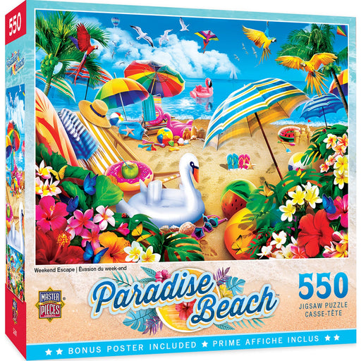 Paradise Beach - Weekend Escape 550 Piece Jigsaw Puzzle - Just $14.99! Shop now at Retro Gaming of Denver