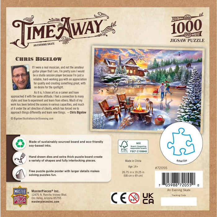 Time Away - An Evening Skate 1000 Piece Jigsaw Puzzle - for just $16.99! 