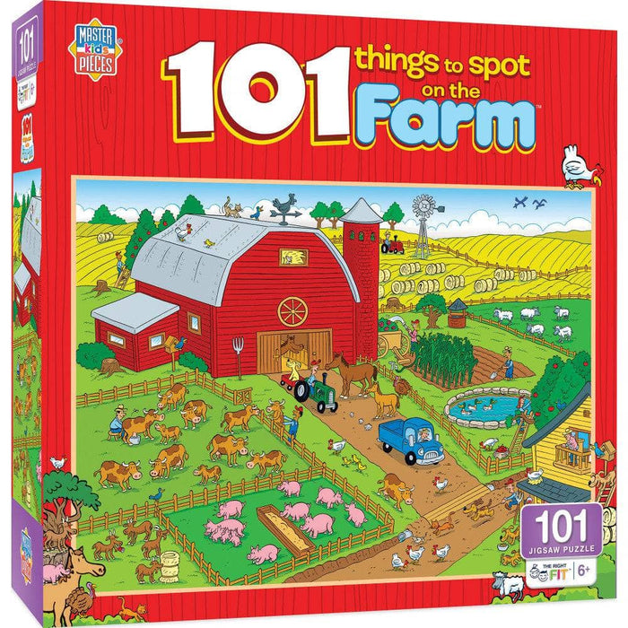 101 Things to Spot on a Farm - 101 Piece Jigsaw Puzzle - for just $12.99! 