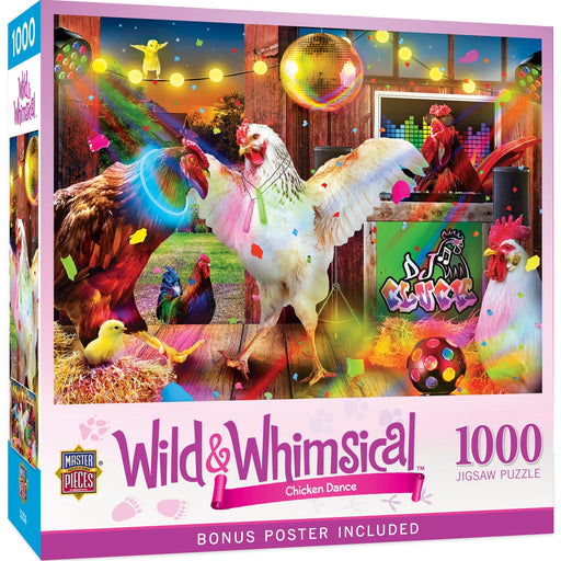 Wild & Whimsical - Chicken Dance 1000 Piece Jigsaw Puzzle - Just $16.99! Shop now at Retro Gaming of Denver