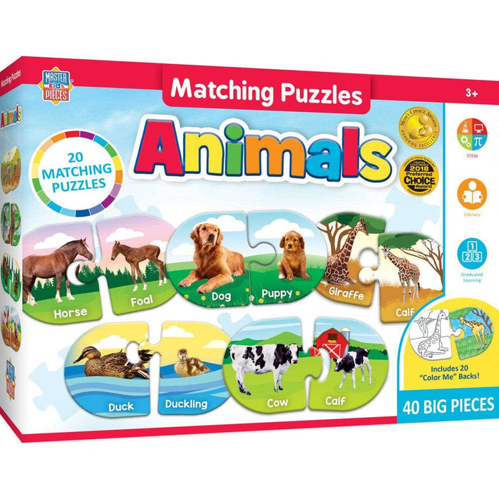 Animals - Educational Matching Jigsaw Puzzles - for just $12.99! 