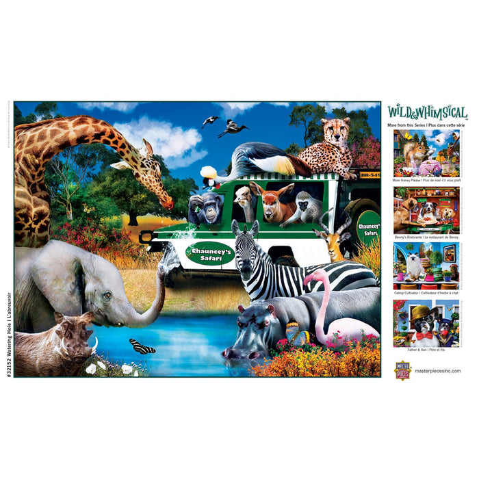 Wild & Whimsical - Watering Hole 300 Piece EZ Grip Jigsaw Puzzle - Just $14.99! Shop now at Retro Gaming of Denver