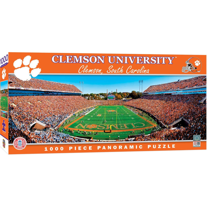 Clemson Tigers - 1000 Piece Panoramic Jigsaw Puzzle - End View - for just $19.99! 