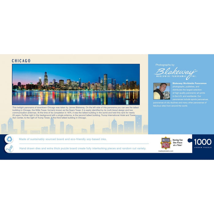 Chicago, Illinois 1000 Piece Panoramic Jigsaw Puzzle - for just $19.99! 