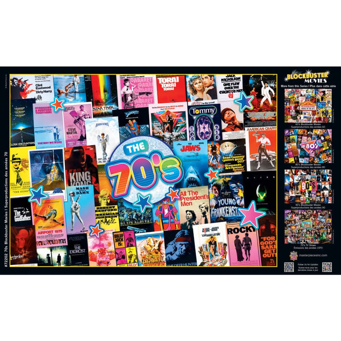Blockbusters - 70's Movies 1000 Piece Jigsaw Puzzle - for just $16.99! 