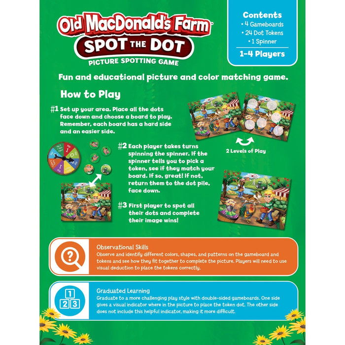 Old MacDonald's Farm Spot the Dot Game - for just $9.99! 