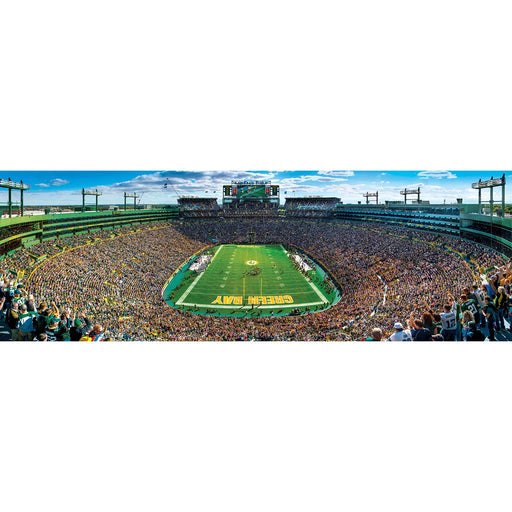 Green Bay Packers - 1000 Piece Panoramic Jigsaw Puzzle - End View - Just $19.99! Shop now at Retro Gaming of Denver