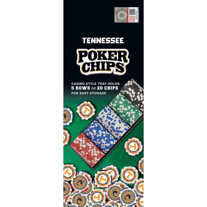 Tennessee Volunteers 100 Piece Poker Chips - for just $24.99! 