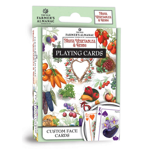 Farmer's Almanac - Fruits, Vegetables, & Herbs Playing Cards - 54 Card Deck - Premium Dice & Cards Sets - Just $6.99! Shop now at Retro Gaming of Denver