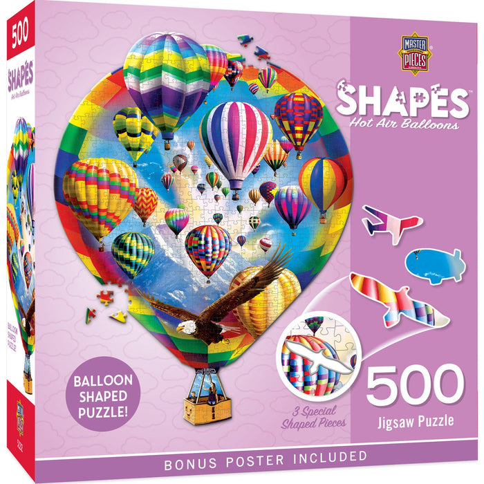 Shapes - Hot Air Balloons 500 Piece Jigsaw Puzzle - Just $14.99! Shop now at Retro Gaming of Denver