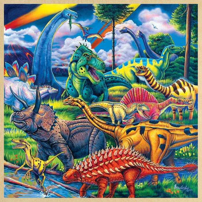 Wood Fun Facts - Dinosaur Friends 48 Piece Wood Jigsaw Puzzle - for just $14.99! 